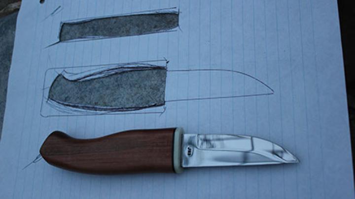 Skitser til fabrikation af knive